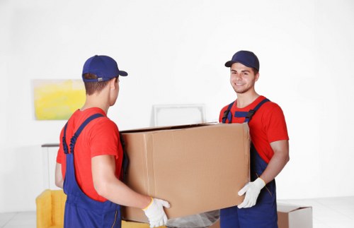 Moving van prepared for local transport around Limehouse