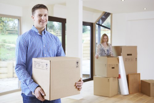 Removalists loading furniture and boxes for a home move in Limehouse