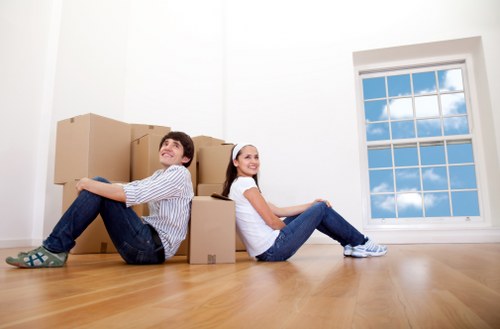Local movers removing office furniture in Limehouse