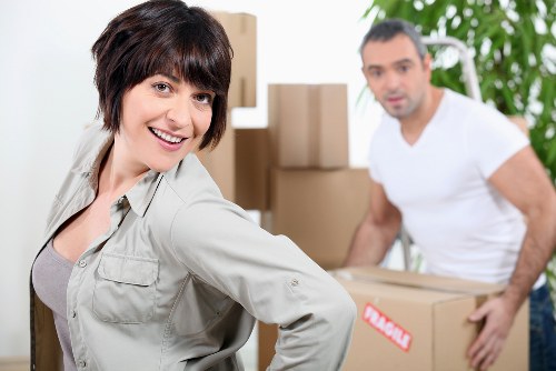 Charity donation items prepared for reuse after a removals job