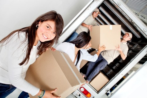 Commercial moving van for Limehouse office and business transport