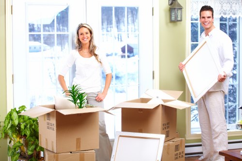 Office removals vehicle prepared for a Limehouse business move
